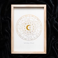 Off White Astrology Wheel Framed Wall Art Print