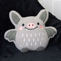 Cute Bat Boucle Cushion