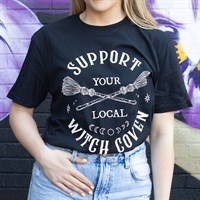 Support Your Local Witch Coven Unisex T-shirt Size XXL
