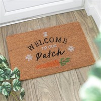 Natural Welcome to Our Patch Doormat