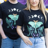 Luna Moth Unisex T-shirt Size XXL