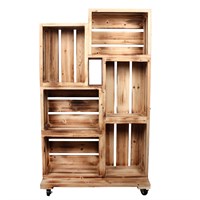 Wooden Crate Retail Display
