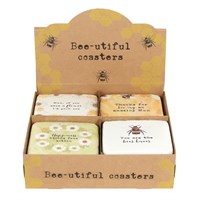 Daisy Picking Bee Coaster