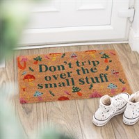 Natural Don't Trip Mushroom Doormat