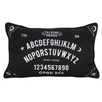40cm Rectangular Black and White Talking Board Cushion