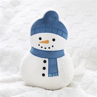Kussen in de vorm van een sneeuwpop van bouclé