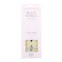 Pack of 10 Black Vanilla Scented Tealights