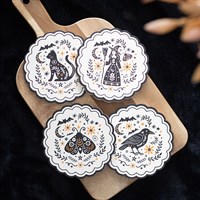 Frightful Folk Coaster Set