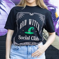 Green Bad Witch Social Club Unisex T-shirt Size M