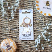 Mama Bee & Her Hive Keyring