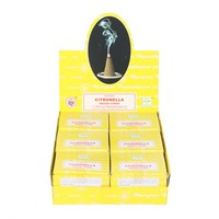 12 Packs of Citronella Dhoop Incense Cones by Satya