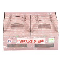 6 Packs of Positive Vibes Backflow Dhoop Incense Cones by Satya