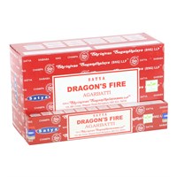 12 Packs of Dragon's Fire Incense Sticks by Satya