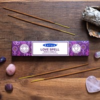 12 pakkausta Satyan Love Spell -tuoksupaloja