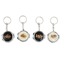 Phrenology and Palmistry Keyring with Mirror