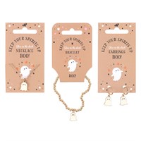 Set of 3 Glow in the Dark Ghost Jewellery Pieces