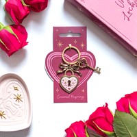 Lock and Key Keyring
