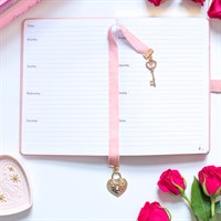 Lock and Key Ribbon Bookmark