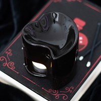 Black Heart Oil Burner & Wax Warmer
