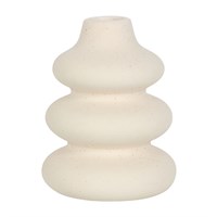 Cream Speckle Single Stem Vase