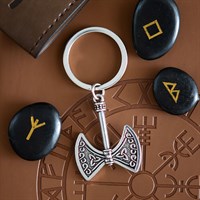 Strength and Power Axe of Valor Keyring