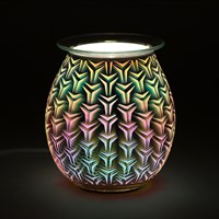 3D Geometric Light Up Electric Oil Burner (UK 3-Pin Plug)