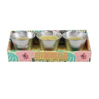 Set of 3 Citronella Bucket Candles