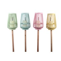 Pastel Lantern Stake with LED Candle