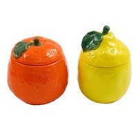 11cm Lemon and Orange Storage Jar