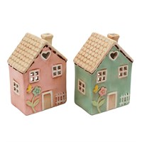 Pastel House Tealight Holder