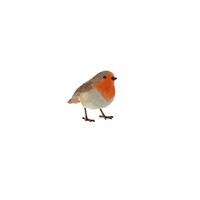 9cm Standing Robin Ornament