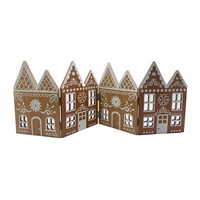 59 cm große, zusammenklappbare Lebkuchenhaus-Dekoration aus Holz