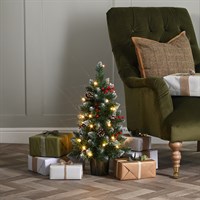 60cm Prelit Potted Christmas Tree