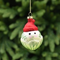 Christmas Sprout Glass Hanging Decoration