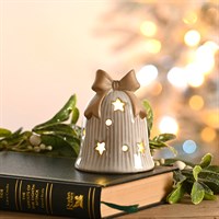 9cm Porcelain Bell Light-Up Decoration