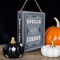 Spells and Curses Hanging Sign