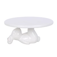 White Bunny Rabbit Cake Stand
