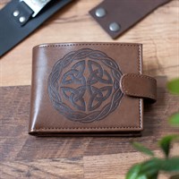 Celtic Shield Knot Faux Leather Wallet