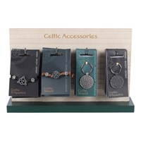 Set of 24 Celtic Shield Accessories on Display