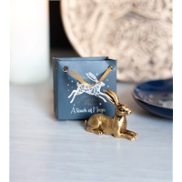 Set of 24 Gold Hare Ornaments in a Bag
