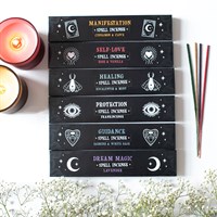 Set of 36 Spellbound Secrets Incense Stick Packs in Display