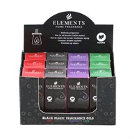 Set of 12 Black Magic Fragrance Oils in Display