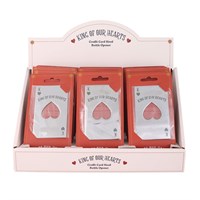 Set of 15 Playing Card Bottle Openers in Display