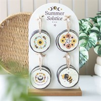 Set of 16 Bee Radiant Decorations on Display