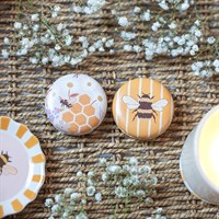 Set of 12 Honey Bee Compact Mirrors in Display