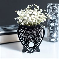 Black Planchette Flower Vase