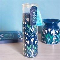 Moonflower Print Cotton & Coconut Tube Candle