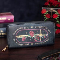 Rose and Sword Zippered Wallet