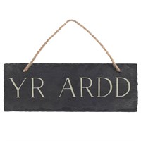 Placa de ardósia «Yr Ardd»