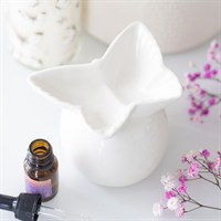 White Butterfly Oil Burner